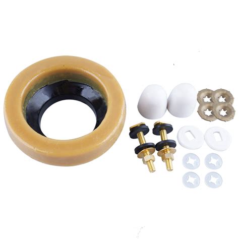 Toilet Wax Ring Kit, Toilet Bowl Wax Ring with Brass Closet Bolts, Bolt ...