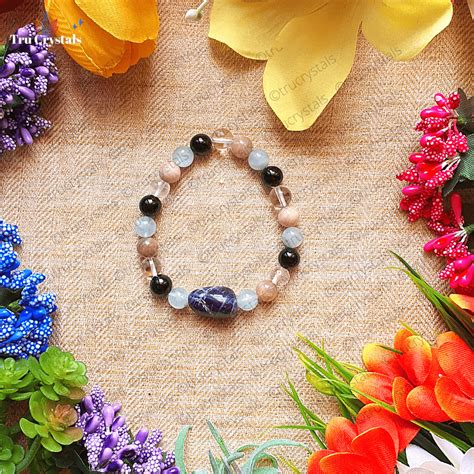 Aquarius Zodiac/ BirthStone Bracelet – Trucrystals.in