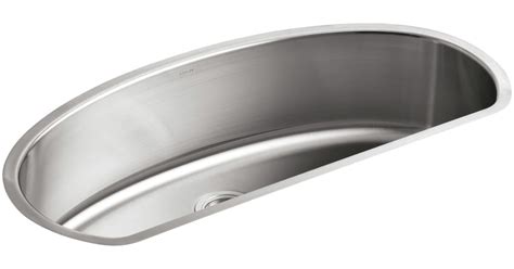 Kohler K-3185-NA Undertone 38" Single Basin Under-Mount 18-Gauge ...