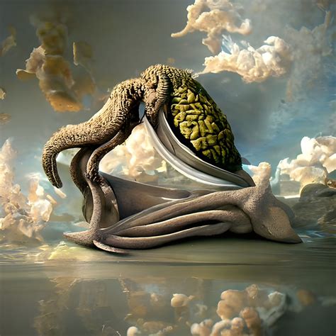 The Brain of Cthulhu - AI Generated Artwork - NightCafe Creator