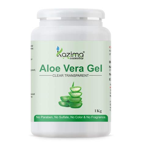 KAZIMA Aloe Vera Gel Raw - 100% Pure Natural Gel - Ideal for Skin, Face ...