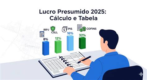 Lucro Presumido 2025: cálculo, alíquotas e tabela | RRT