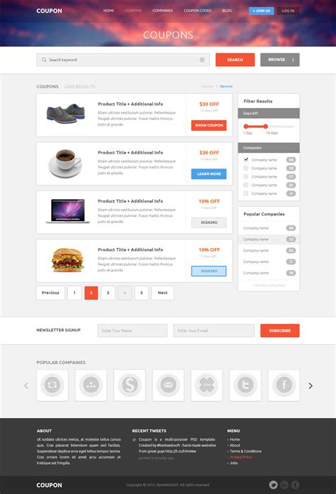 Image result for Coupon CSS/HTML