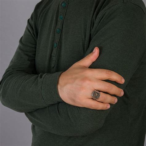 Barbaros Hayreddin Pasha Standard Silver Mens Ring