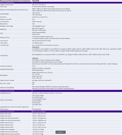 Image result for Alienware 27 4K Dual Resolution Gaming Monitor