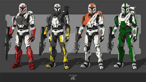 SPARTAN COMMANDO - DELTA SQUAD by GC-Conceptart on DeviantArt