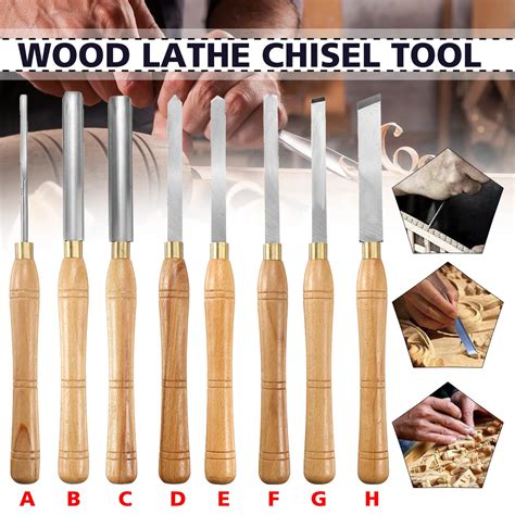 Lathe Wood Turning Chisels Woodturning Carving Woodworking Hand Tools ...