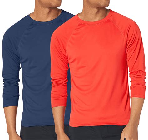 Kanu Surf Men's Rash Guard - 2 Pack UPF 50+ Quick Dry Long Sleeve Swim ...