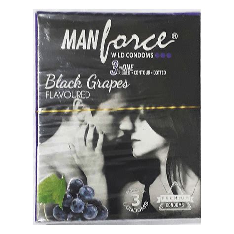 Manforce Black Grapes Flavour Condoms, 3 Count | Uses, Benefits, Price ...