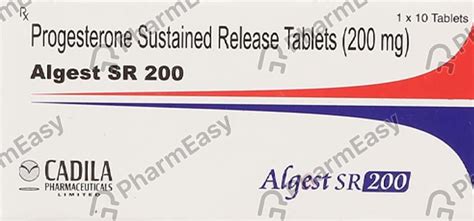 Algest Sr 200 MG Tablet (10): Uses, Side Effects, Price, Dosage ...