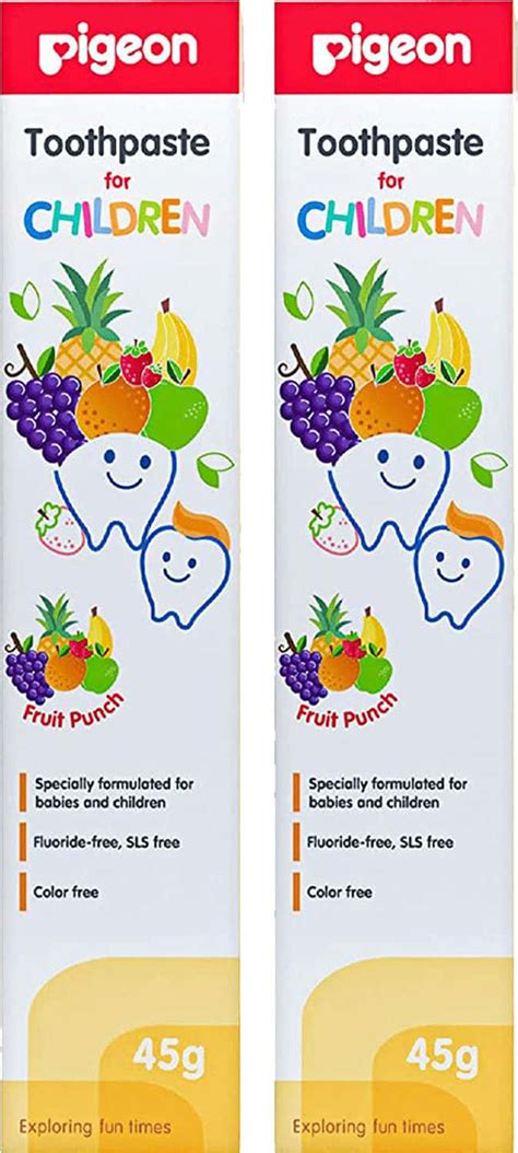 Buy PIGEON CHILDREN TOOTHPASTE FRUIT PUNCH (45G PACK OF 2) Online & Get ...