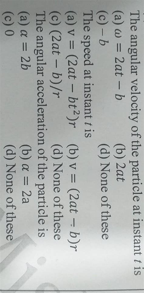 Only One option Correct Type :-If a particle moves on a circular path ...