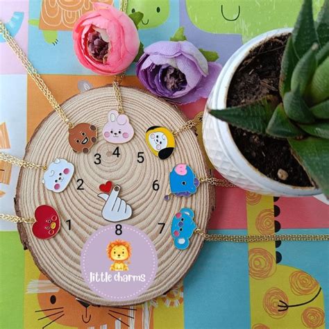 Buy BTS Face Necklace online from little charms