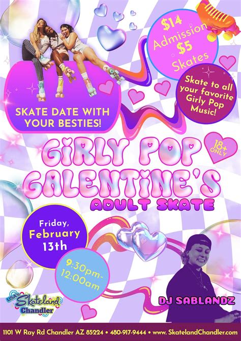 ?? Girly Pop Galentine’s Adult Skate ?? , 1101 W Ray Rd, Chandler, AZ ...