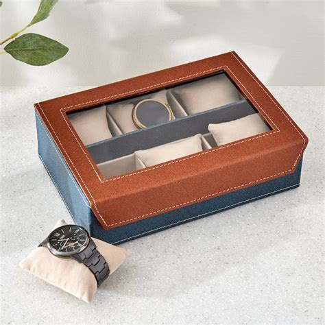 Buy Orion Detroit Faux Leather 6-Compartment Watch Box from Home Centre ...