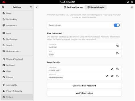 1.2. GNOME 원격 로그인 구성 | GNOME 데스크탑 환경을 사용하여 RHEL 관리 | Red Hat Enterprise ...