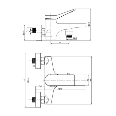 Hindware 2 Way Wall Mixer Edge F410018 - Chrome Finish on Decure.in