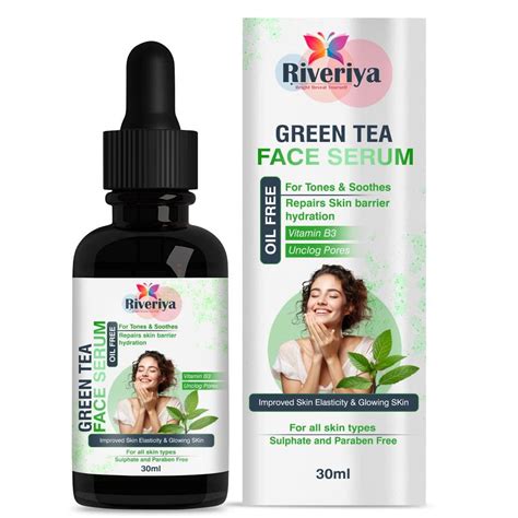 Green Tea Face Serum - OIL FREE -|For Tones & Soothes Repairs Skin ...