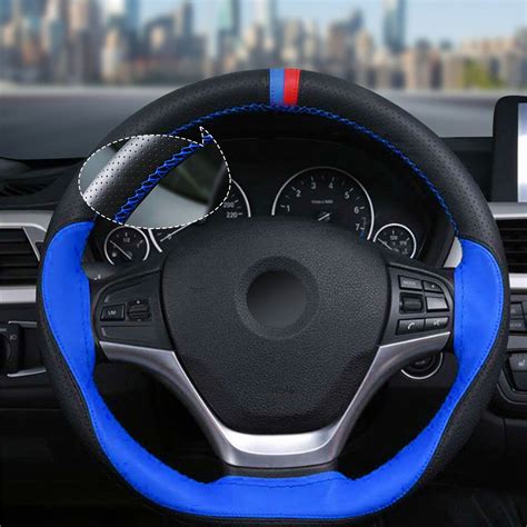 Universal Genuine Leather Car Steering Wheel Cover | Ubuy India
