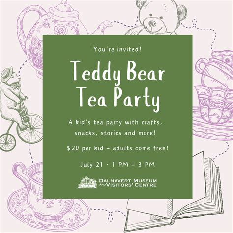Teddy Bear Tea Party — Dalnavert Museum