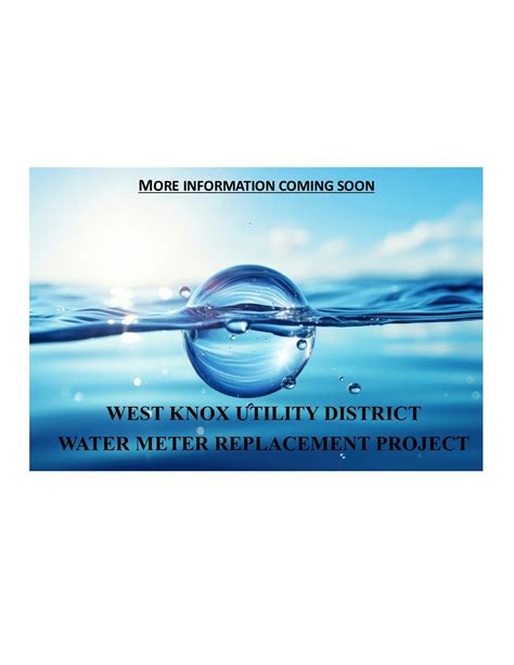 COMING SOON - West Knox Utility District