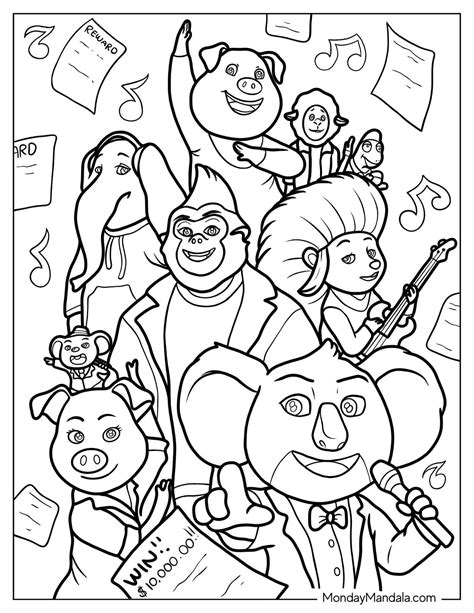 Buster Moon Coloring Pages