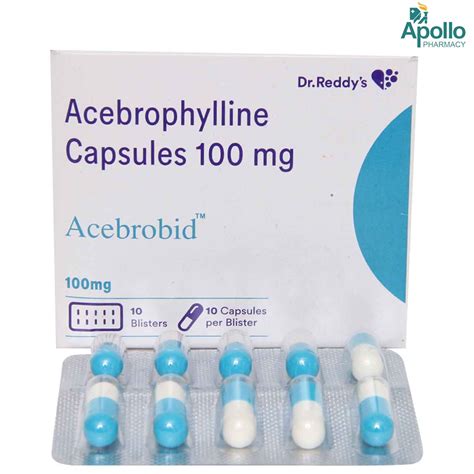 Acebrobid 100 mg Capsule 10's Price, Uses, Side Effects, Composition ...