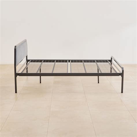 Buy Helios Nebula Mild Steel Queen Bed - Grey from Helios by Home ...