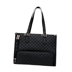 Womens Tote Bag Quilted Lunch Box Laptop Bag for Collage Office Casual ...