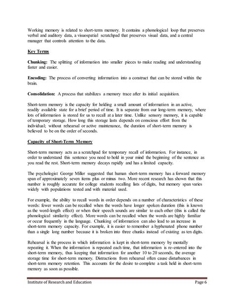 Introduction to the process and types of memory | DOCX