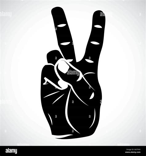 Peace Sign Fingers Symbol