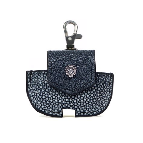 Air-Pods Pro Carrying Case(Gen1) Real Stingray Fish Exotic Leather