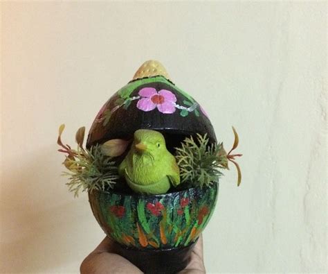 Decorative Items Using Coconut Shell 的图像结果