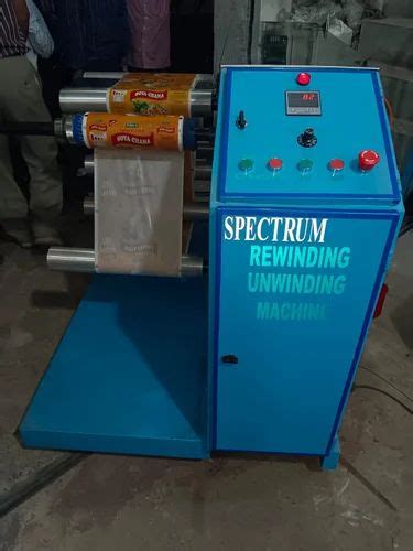 Winding Machine - 2HP Spectrum Rewinding Unwinding Machine Manufacturer ...