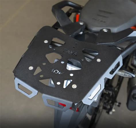 ZANA Top Rack V2 with MS Plate (Matte Black Texture) for KTM ADV 250/3