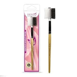 Swiss Connection 2 In 1 Eyelash Comb, Shaper & Eyebrow Brush Double ...