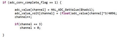 Non-Blocking Example Using Interrupt ADC 的图像结果