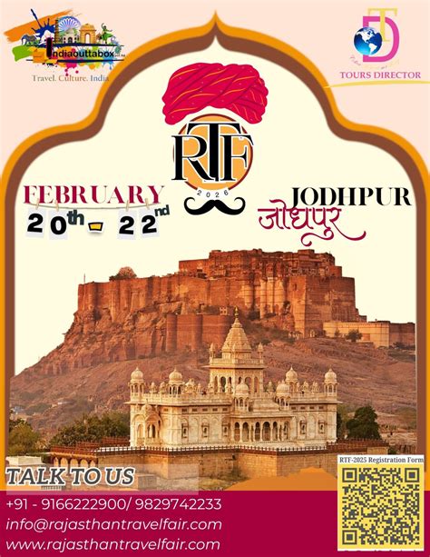 Rajasthan Travel Fair- RTF 2026, Online event, Jodhpur, 20 February ...