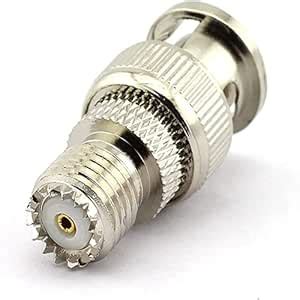 NETBOON BNC Male to Mini UHF Female Adapter | RF Coax Jack Connector ...