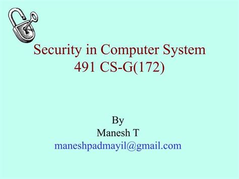 Computer System and Security 的图像结果