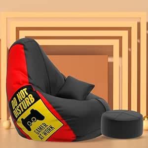 Pi Bean Bags with Beans Filled XXXXL Bean Bag with Free Cushion and ...