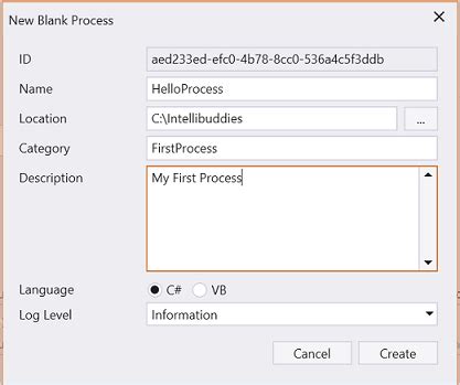 Create a New Process | IntelliBuddies® Documentation Portal