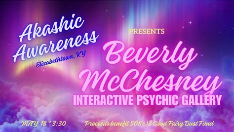 Interactive Psychic Gallery with Clairaudient Channel Beverly McChesney ...