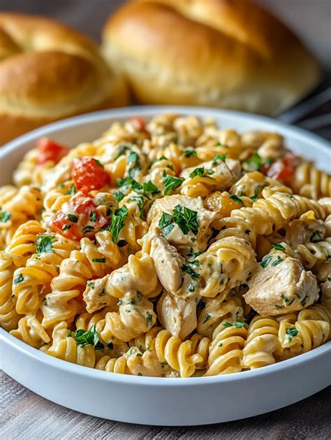 Irresistible Creamy Tuscan Chicken Rotini Pasta