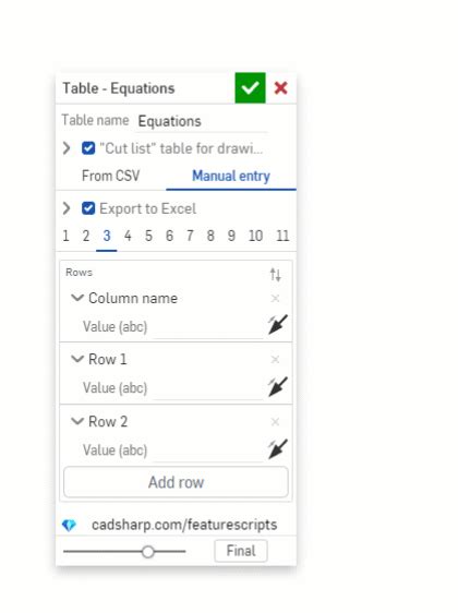 Image result for Onshape Table Tutorial