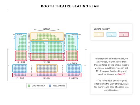 Booth Theater Seating Chart