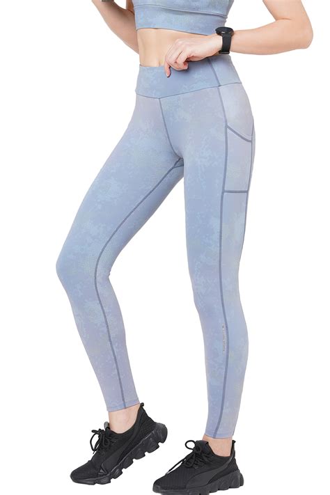 Luxe Earthy Print 7/8 Power Stretch Performance Tights for Women ...