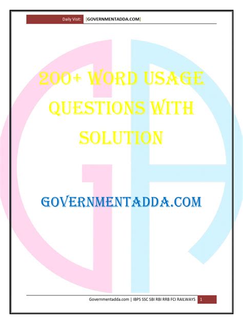 Word-Usage | PDF