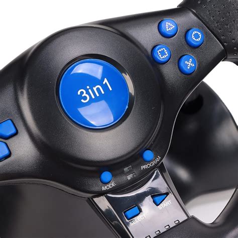 Buy Zyyini 3 in 1 Gaming Racing Wheel, 180 Degree Game Steering Wheel ...