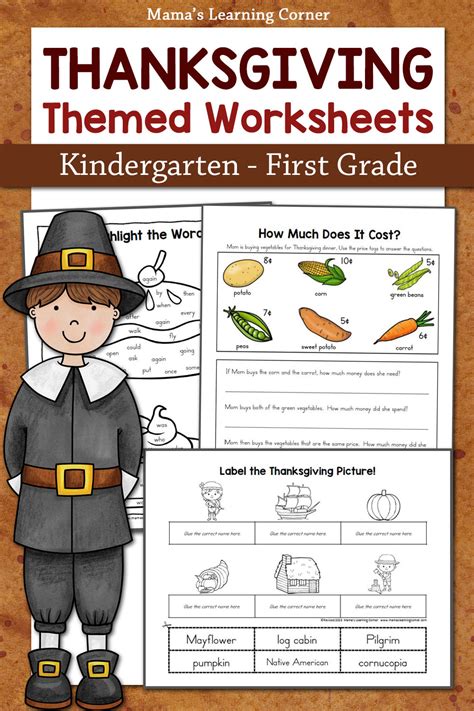 Image result for First Grade Thanksgiving Math Worksheets